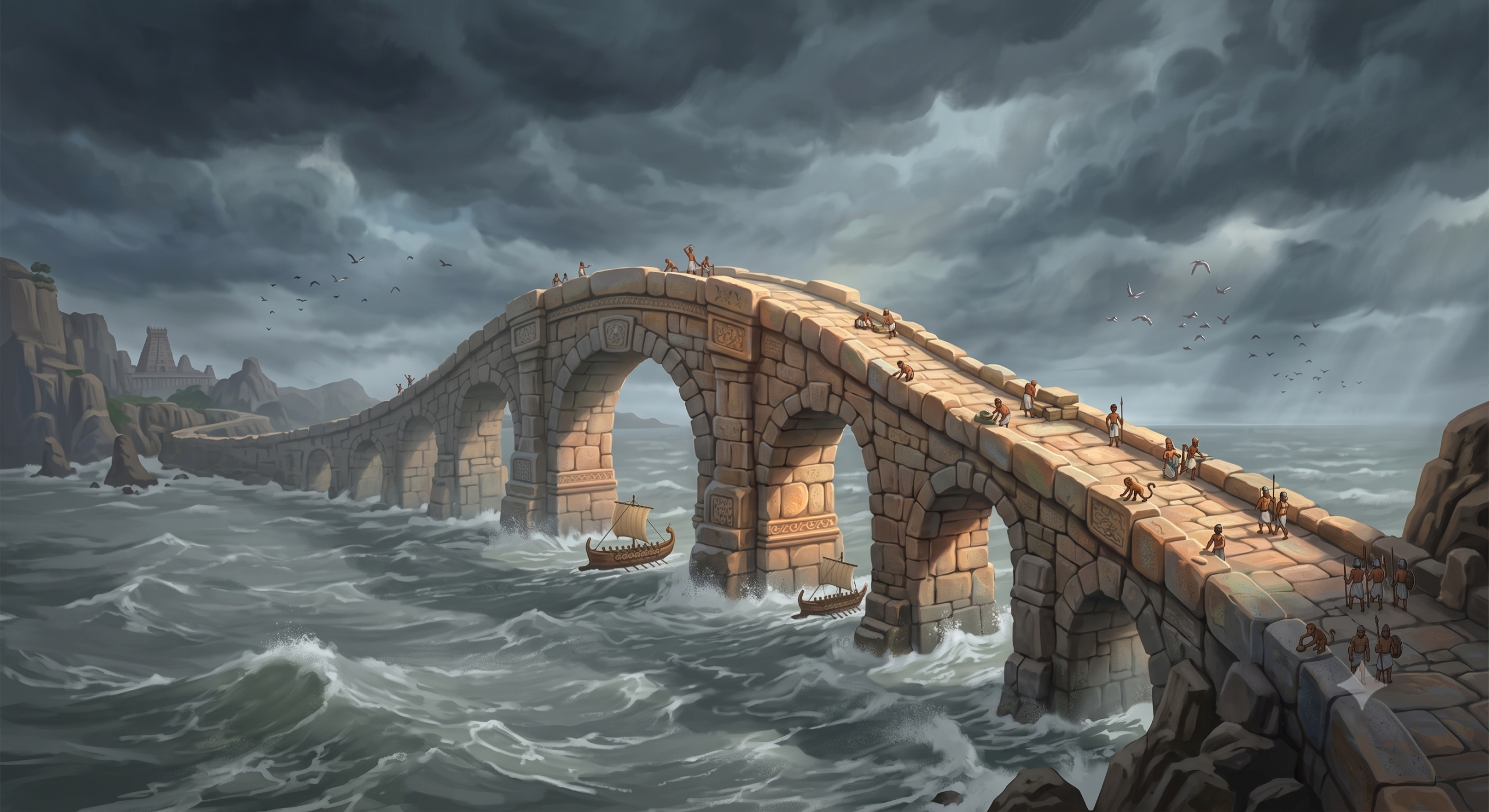 Ram Setu Bridge LEGO build